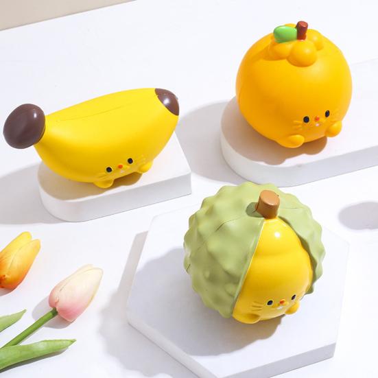 Cute Slow-Rising Squeeze Toy Soft PU Fidget for Stress Relief Realistic Fruit-Shaped Decompression Gadget for Kids Adults
