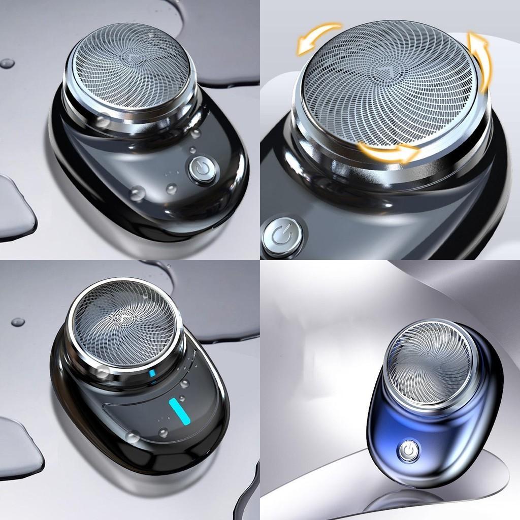 Portable Electric Shaver For Men Type-c Fast Charging Mini Size Travel-friendly Water Washable Sq-021 Black