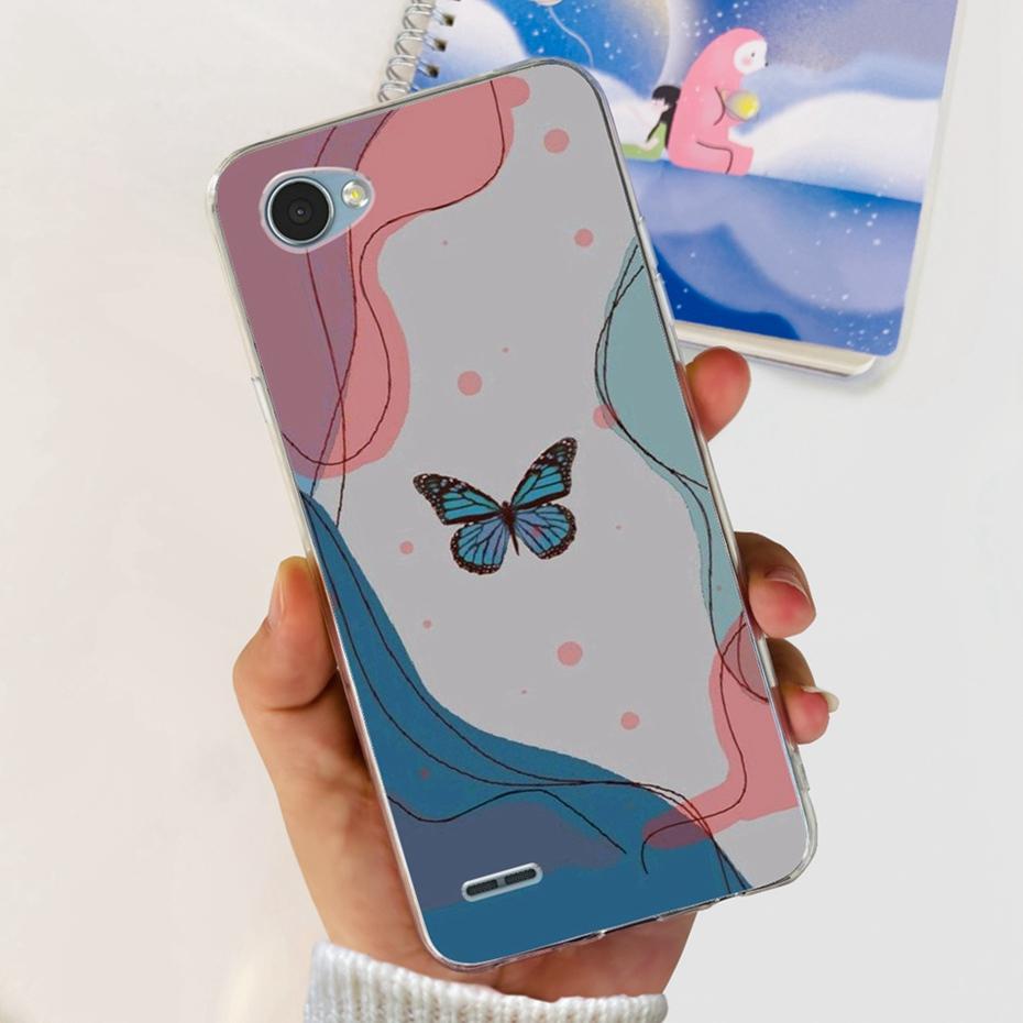For LG Q6 Q6a Q6+ M700 X600K X600L X600S Cute Flower Cat Painted Phone Case For LG Q6 Plus Q 6 Alpha Soft Silicone TPU Cases