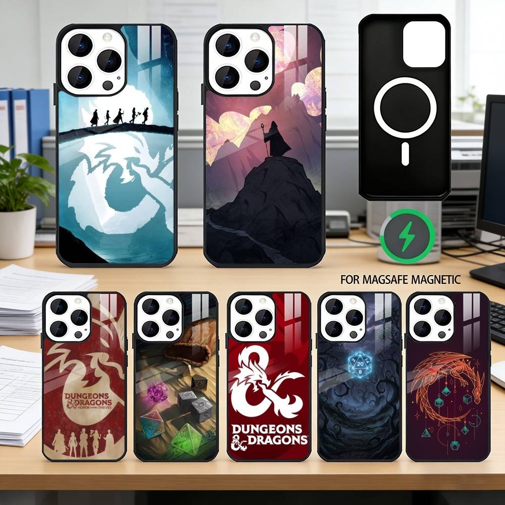 D-dungeons and D-Dragons Phone Case For iPhone17,16,15,14,13,12,11 Plus,Pro Magnetic with Magsafe Wireless Charging