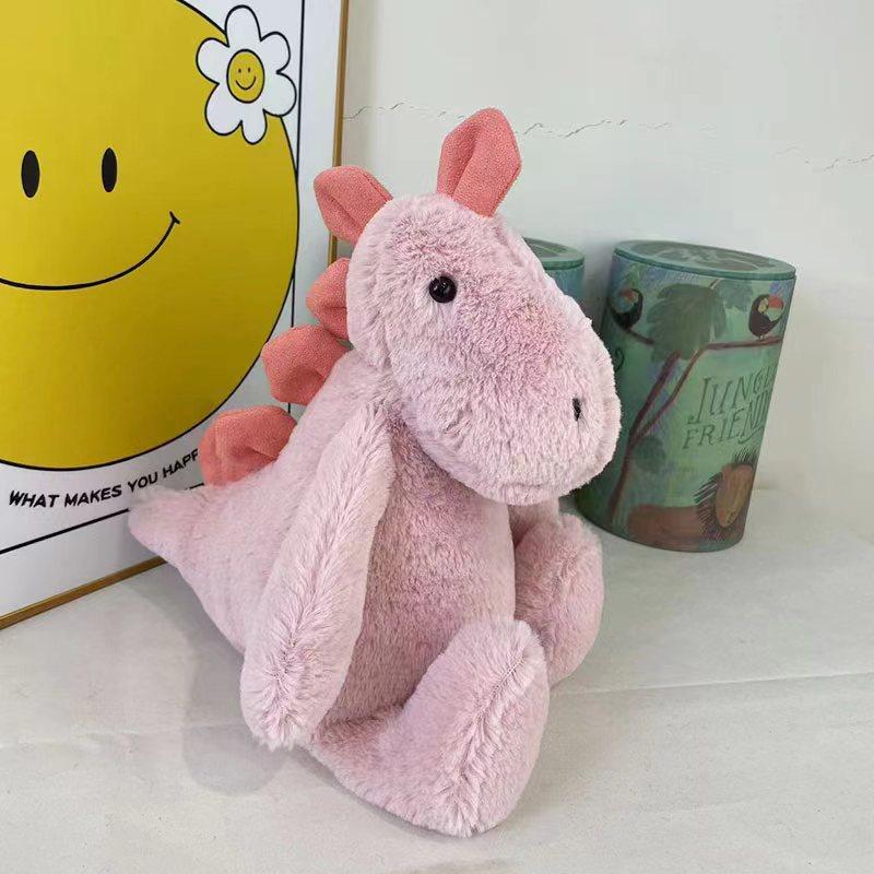 Милая милая кукла-динозавр плюшевая игрушка кукла тираннозавра рекса мальчик спящая успокаивающая подушка кукла 25cm розовый