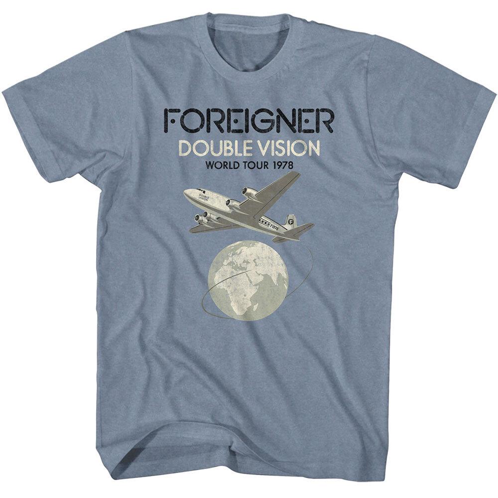 Foreigner Double Vision World Tour 1978 Men T Shirt Rock Band Music Merch XL
