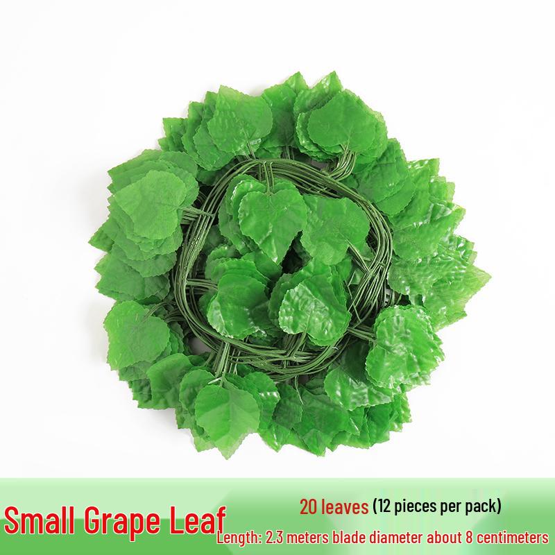 Rattan Vine Decorative Fake Leaves for Ceiling and Pipe Covering