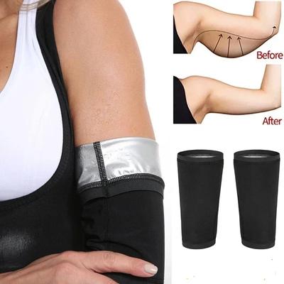 1 Paar Arm Schlankmacher Kompressionsband Sport Sauna Schweißbänder zur Gewichtsabnahme Damen Workout Fitness Arm Trimmer Band