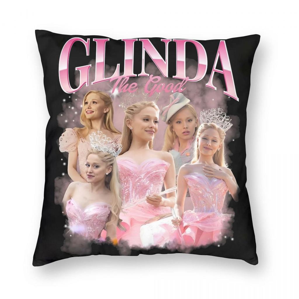 Wicked For Good Glinda Pillowcase Soft Polyester Cushion Cover Decor Throw Pillow Case Cover Home Square cm
