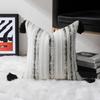 Plushes Chenilles Jacquard Stripeds Tassels Throw Pillow Cover, Bohemians Throw Pillow Cushions Sleeve for Fashionable Space