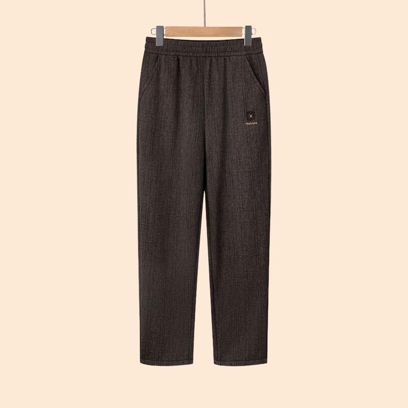 Hodo Damen Fleecegefütterte High-Waist Straight-Leg Hose