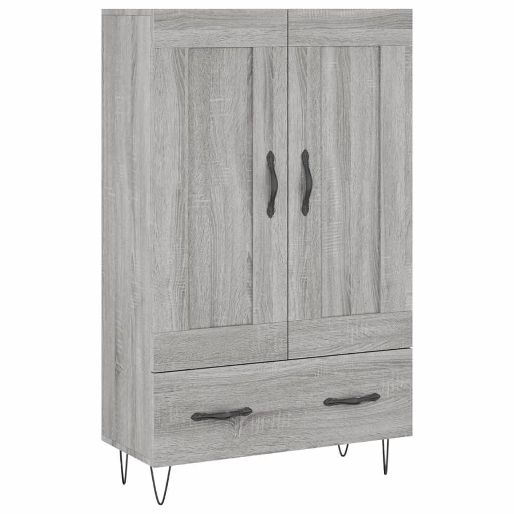 Highboard Gray Sonoma 69.5 X 31 X 115 Cm Engineered Wood