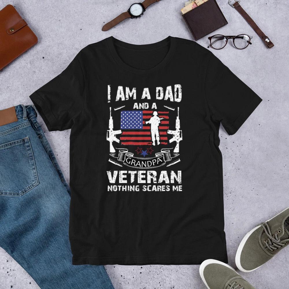 Dad Grandpa Veteran Shirt Father s Day Gift T-Shirt 2XL