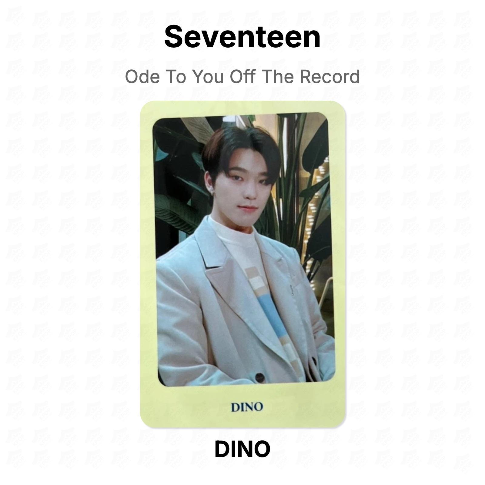 Seventeen Ode To You Off The Record Official Photocard DINO