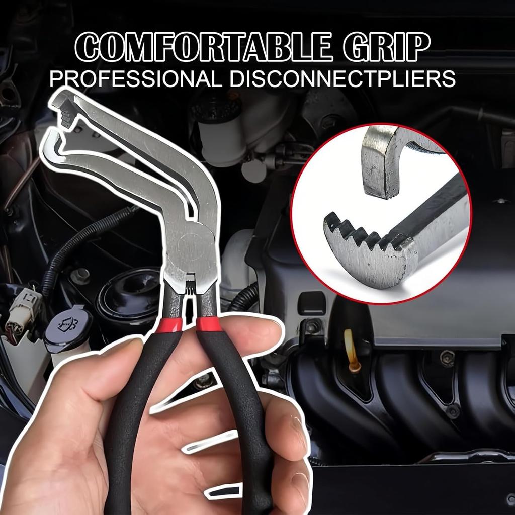 2Pcs Electrical Disconnect Pliers, Electrical Connector Pliers for Cars, Fuel Line Petrol Clip Pipe Plier, Automotive Hose Disconnect Tools for Push