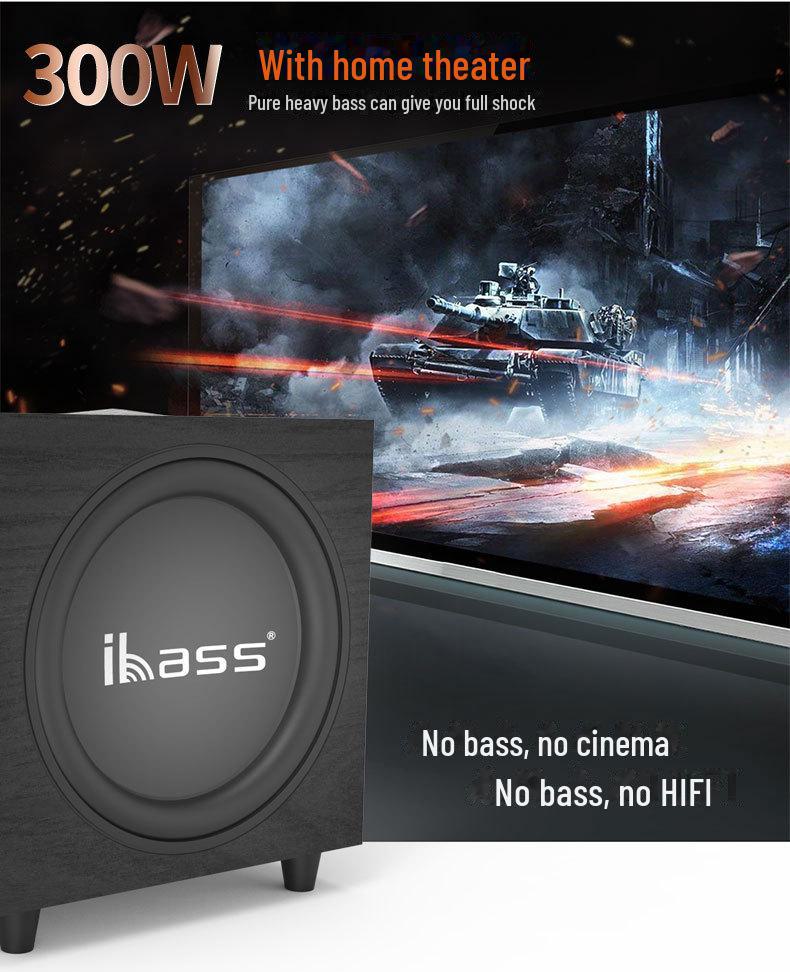 Amplificator încorporat de 12 inch, subwoofer activ pentru home theater
