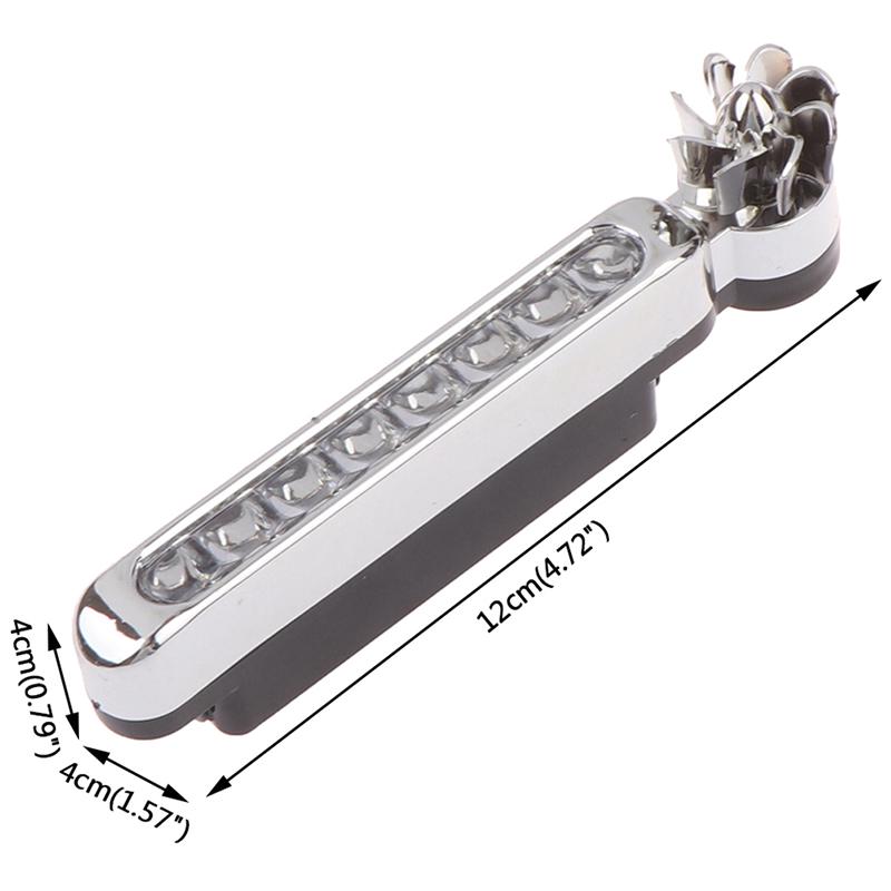 1Pcs Wind Powered 8 Led Car Drl Daytime Running Light Fog Warning Auto Head Lamp