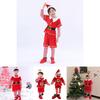 Fröhliches Weihnachts-Elfen-Kleinkind-Outfit für Weihnachtsfeier Claus-Kostüm