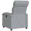 Relaxation Armchair Light Grey Fabric