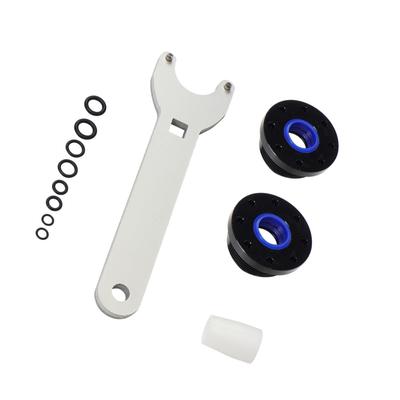 Front Mount Hydraulic Steering Cylinder Seal Kit with Pin Wrench Fit for Seastar