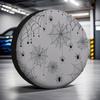 Spiderweb Spare Tire Cover Halloween Print Polyester Durable SUV Truck Accessory