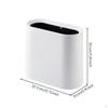 Waste In Confined AreasSaving Rectangular Trash Bin Compact Wastebasket for Tight Areas, Lavatory,