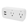 Smart Plug WiFi Bluetooth Voice Control 2 AC Outlets 2 USB Ports Surge Protector Outlet Extender for Bedroom Living