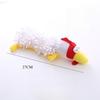 Long Cartoon Animal Chenille Plush Squeaky Dog Toy Teething Bite‑Resistant Chew Play Toy for Small Medium Dogs Relieve Boredom