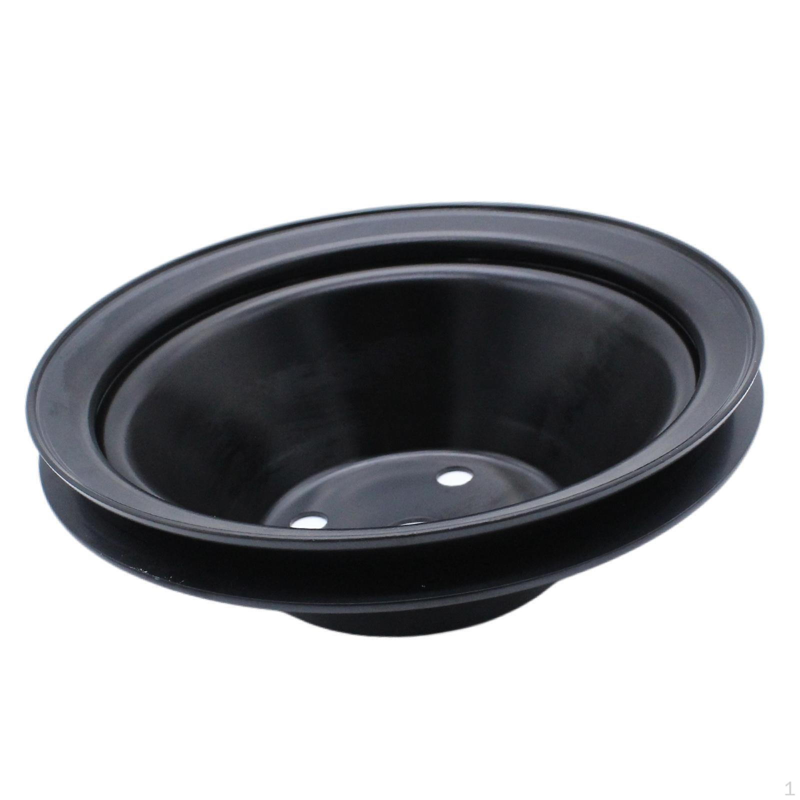 

Automotive Pulley for Sbc 262 327 400 Engine Easy to Install Metal Replacement Black