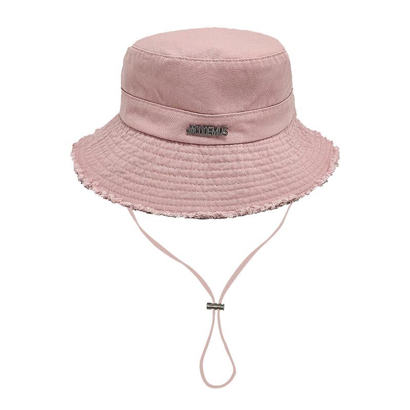 Factory direct sales ins rough edge metal letters big eaves fisherman hat children summer shade outdoor mountaineering hat