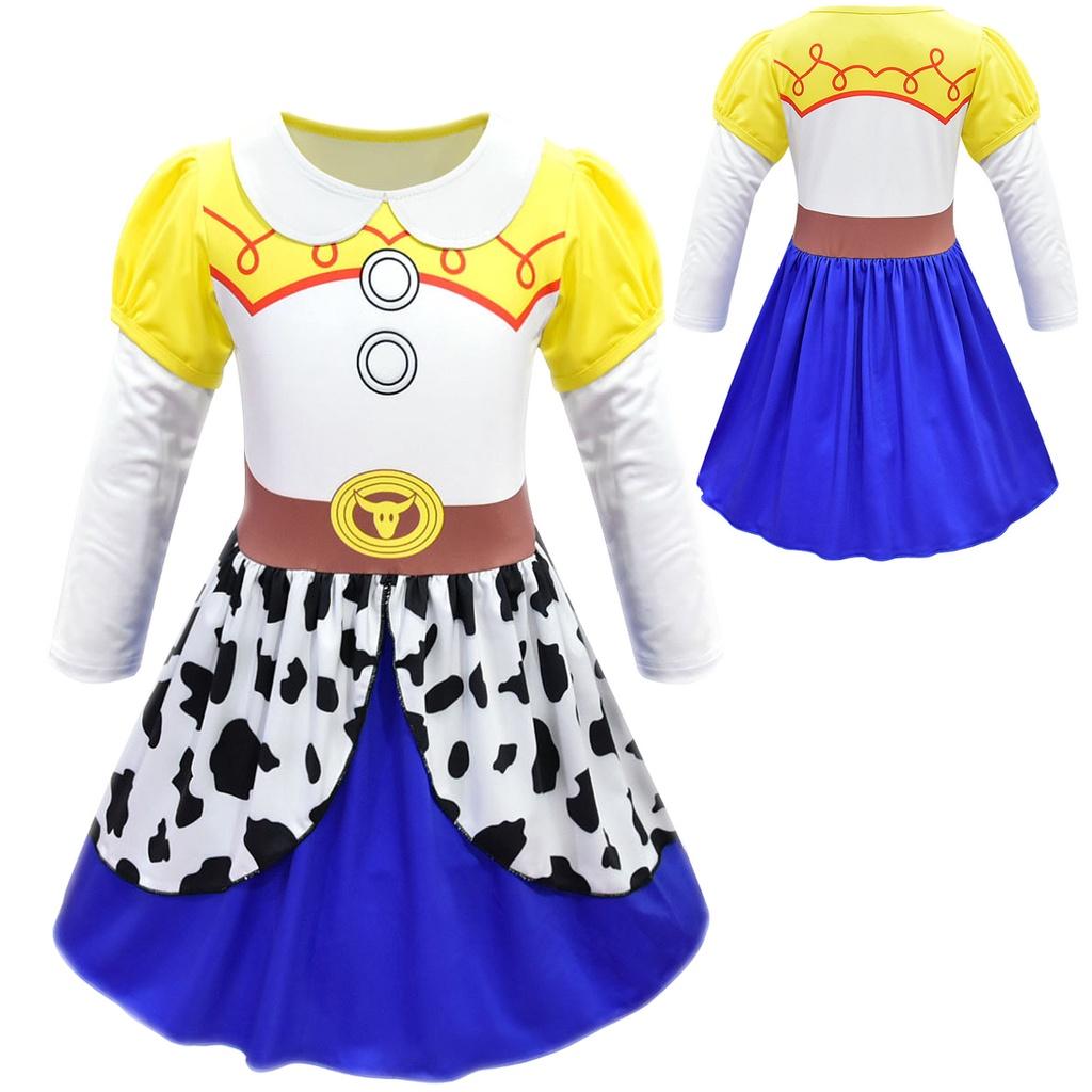 Adorable Toy Story Character Tsui Long Sleeve Dress For Girls Cosplay Parties