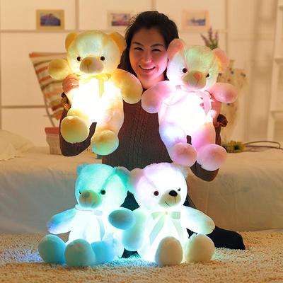 Glowing Luminous Teddy Bear Plush Toy Pillow - Perfect Valentine's Day Gift