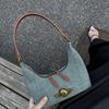 Niche Retro Denim Underarm Bag High Sense Versatile Shoulder Bag Commuter Fashion Handbag Women