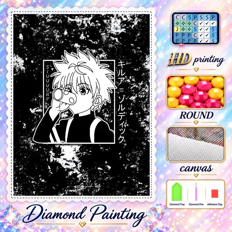 Hunter X Hunter Diamond Painting Kit 5D Full Drill DIY Diamond Mosaic Wall Art Home Decor
