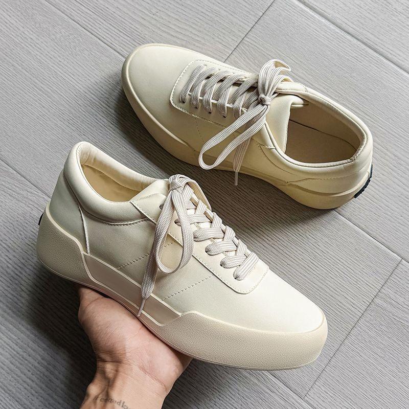Season 8 main line low-top niche new high street style heightened thick-soled white shoes casual board shoes