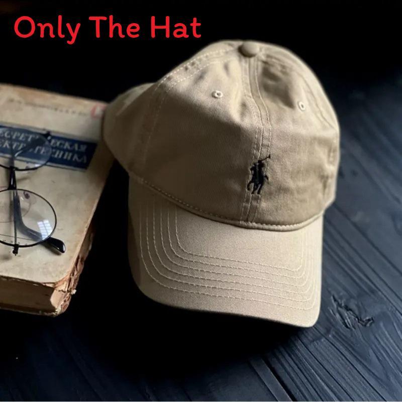 Polo Cotton Sun Hat With Large Brim For Outdoor Sunshade And Fashion Accessory