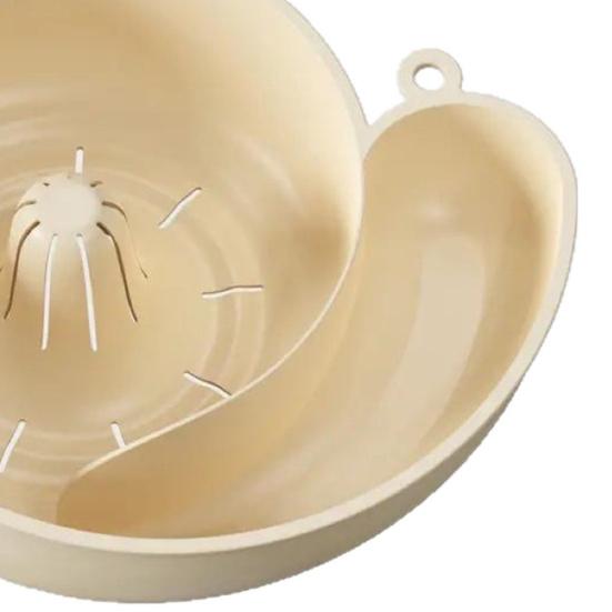 Snail Shape Drain Basket Automatic Cleaning Basket Fruit Plate Filter Multifunctional Kitchen Tool for Washing Berries Grapes Cherry Tomatoes