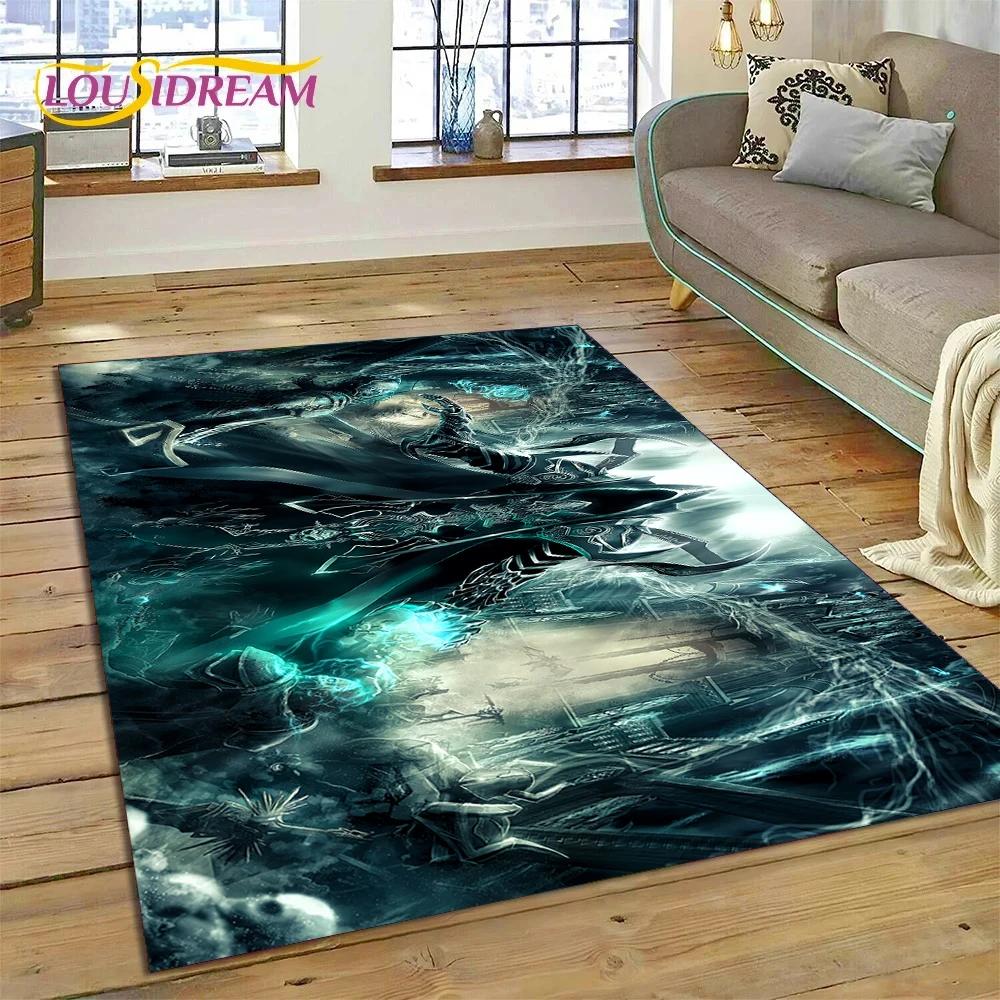Alfombra de Juego Retro 3D de Diablo para Dormitorio, Sala de Estar, Decoración del Hogar, Sofá, Niños Jugando, Decoración Grande, Felpudo de Regalo