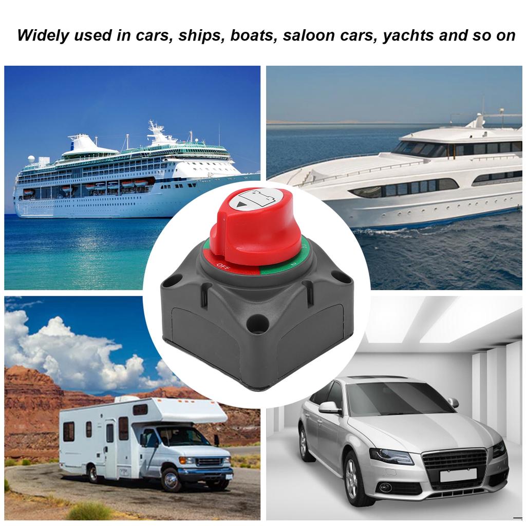 High Current Battery Switch 12?48V Battery Master Disconnect Switch Isolator for Marine Boat Yacht