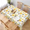 Bees Honeycombs Yellow Rectangular Tablecloth Nectar Honey Beehive Farm Polyester Table Cloths for Dining Kitchen Outdoor Picnic Camping Party