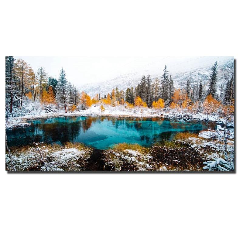 Pintura de flores de paisaje de viento, decoración de arte de la pared, decoración minimalista nórdica, póster, imagen, pintura para decoración del hogar y sala de estar