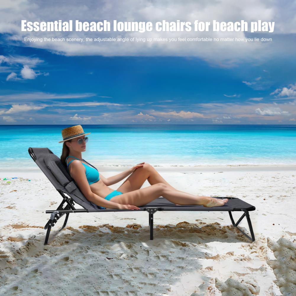 Camping Cot Folding Bed Portable Outdoor Bed Comfortable Sleeping Cots For Adults Kids Camping Travel Beach Sunbathing Chair