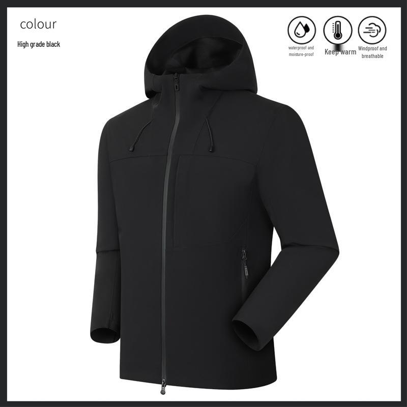 Men s & Women s Softshell Jacket: Waterproof, Windproof, Seam-Sealed, Single-Layer Outerwear for Outdoor Sports & Daily City Commute S