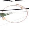 Popular Personality Titanium Steel Triangle Rose Gold Stainless Steel Women'S Bracelet Anklet