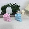 DIY Blume Totenkopf Kerzen Silikonform 3D Schlange Totenkopf Bastelwerkzeuge Gips Harz Seife Betonform Halloween Geschenkherstellungswerkzeug