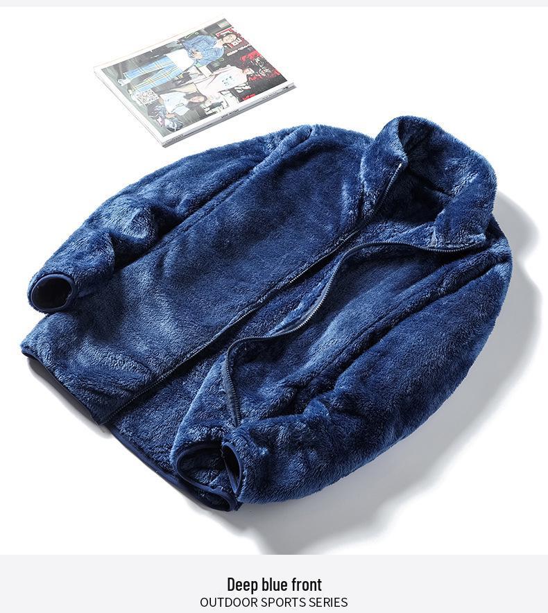 Unisex Sherpa Baseballjacke aus Plüsch - Warme Fleecejacke für Damen & Herren