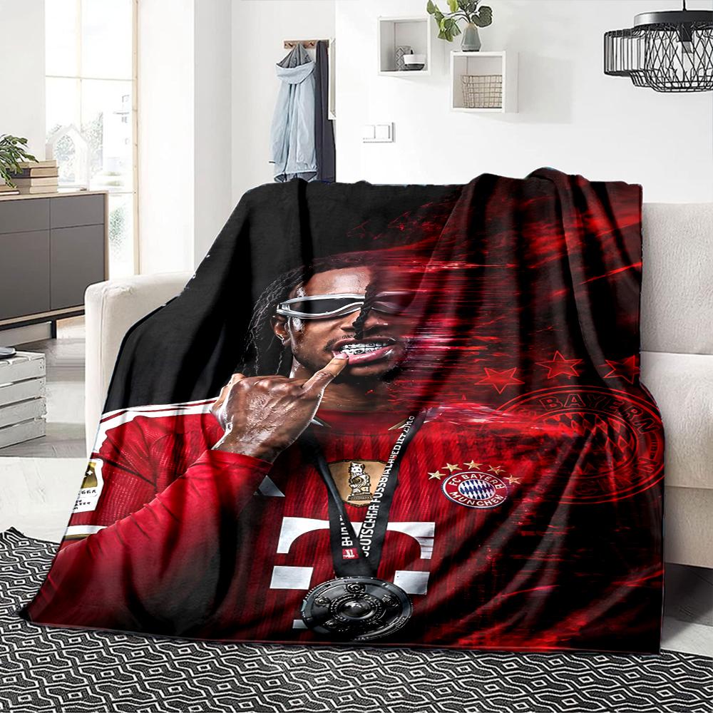 Michael Olise Player Season Blankets Flannel Printed Breathable Warm Throw Blanket for Home Office Bedspreads 0708a45