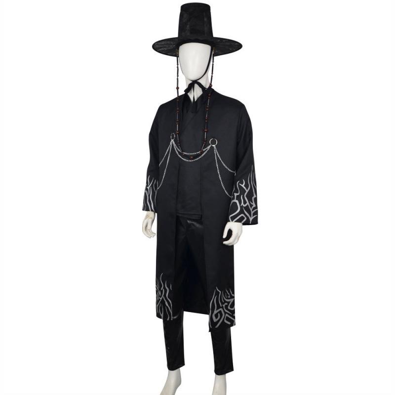 Costume Cosplay Gruppo K-POP Cacciatore di Demoni per Ragazzi: Set da Palco Qin Yu Baby Black