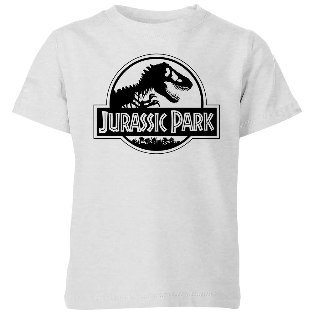 Jurassic Park Logo Kids  T-Shirt - Grey - 3-4 Years 110