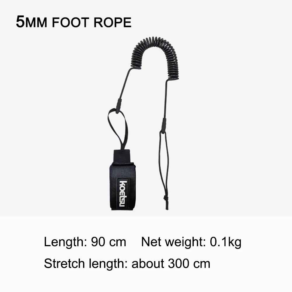 Surfboard Bodyboard Safety Leash - Coiled Hook & Loop Wrist Strap, Elastic Hand Rope for Training Exercise Floats Replacement