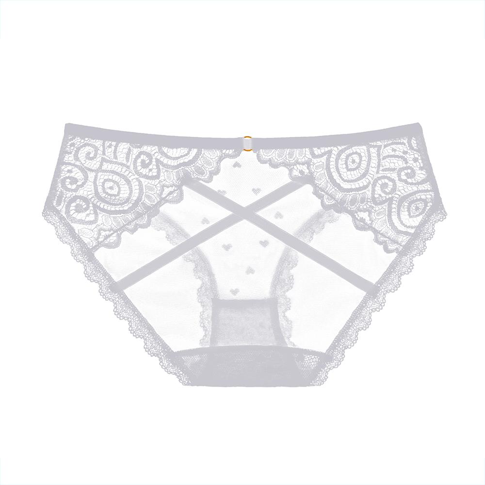Transparent Polka Dot Mesh Underpants Erotic Panties Sexy Lace Women's Lingerie Seduces Hips Hollow Out Seamless Female Knickers