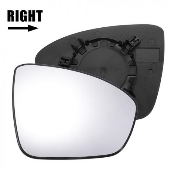 Car Right Passenger Side Mirror Glass w/ Backing Plate Non-heated for Nissan