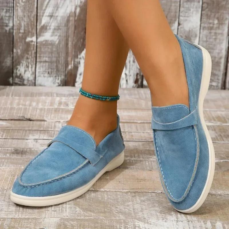 Plus Size Spring Women's Low Top Sneakers New Slip On Flats Casual Shoes for Women Outdoor Light Walking Shoes Female Loafers