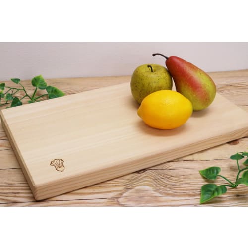 Ichihara Woodworks Wooden Cutting Board, "Kufujin" Wide Size, 42 x 24 x 3 cm